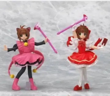 카드캡터 사쿠라 키노모토 사쿠라 피규어 당시물 가챠가챠 레어 세트