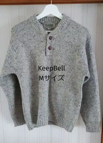 KeepBell 그레이 헨리넥 니트 스웨터 M 사이즈