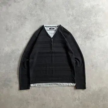 00s y2k archive fake layered cutsew 롱티