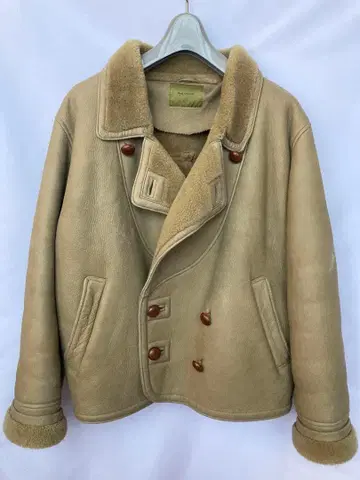 Set Moom 무스탕 자켓 일본제 더블 M 베이지