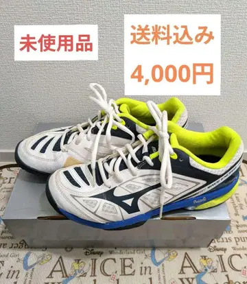 미사용품 MIZUNO 미즈노 웨이브 엑시드 테니스화 24cm