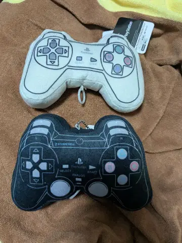 playstation 진동 마스코트 키링 세트 화이트/블랙