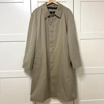 [ 하자품 ] Aquascutum 베이지 트렌치코트 남성용 사이즈 40