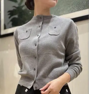새상품 CABaN 코튼 캐시미어 크루넥 가디건 S 즉시 발송