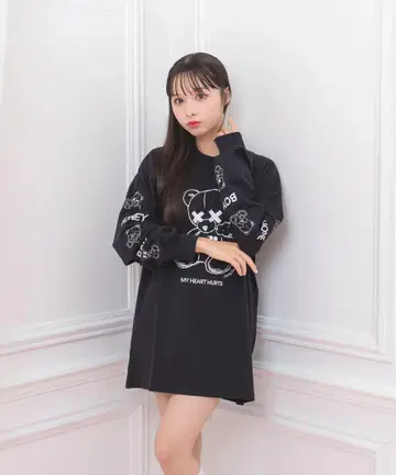 허니시나몬 롱T