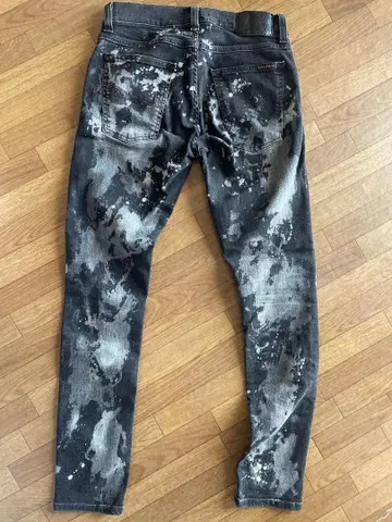 Nudie Jeans 스트레이트 데님 블랙/그레이
