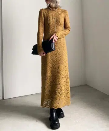 Ameri VINTAGE SLENDER LACE DRESS M 사이즈