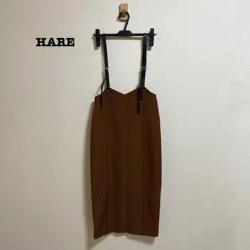 HARE 하레 3WAY 서스펜더 부착 롱 스커트