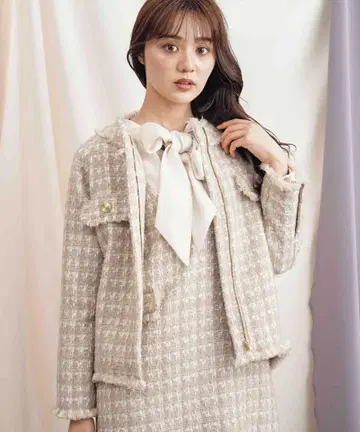 Noela 오버 트위드 자켓