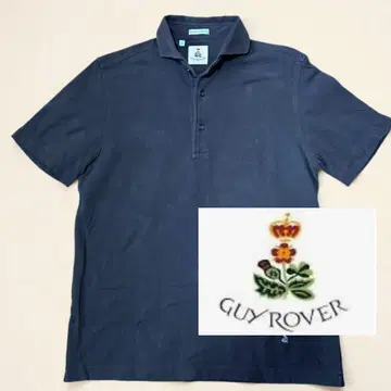 GUY ROVER  브라운 피케 셔츠 L 이탈리아제