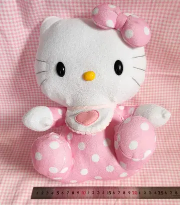 헬로키티 봉제 인형 약 30cm 핑크