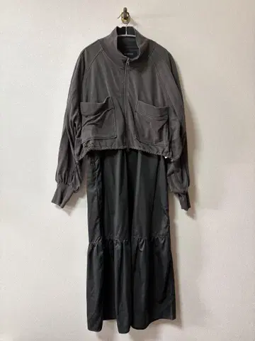 JEANASIS 그레이 도킹 원피스