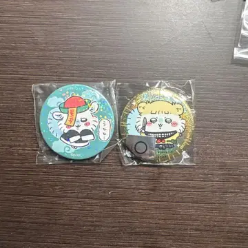 레어 모몽가 치이카와 (먼작귀) 반점 히로아카 콜라보 캔 배지 2종