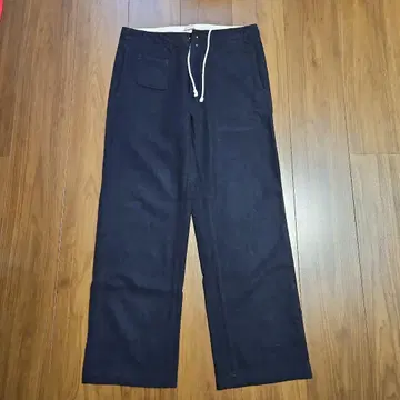 45 rpm 네이비 와이드 팬츠