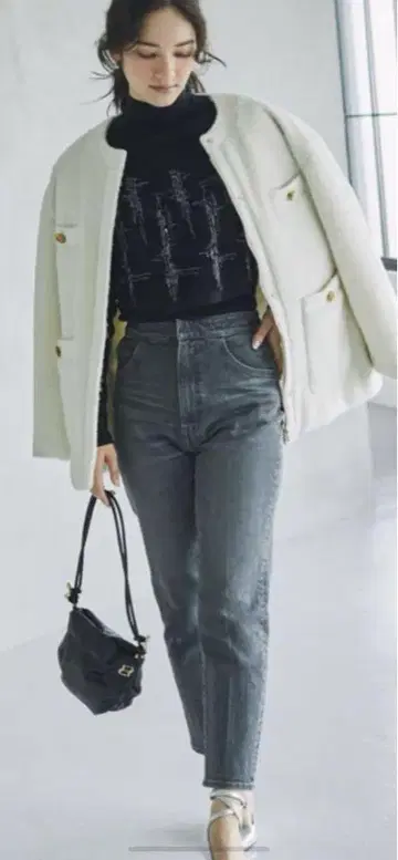 셀포드 하이웨스트 데님 팬츠