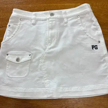 PG 여성용 골프 스커트 화이트 사이즈 0 스트레치