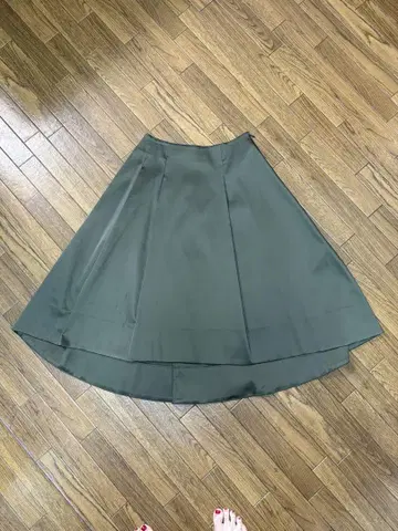 BLENHEIM 다크 그린 플레어 스커트 폴리에스테르 혼합
