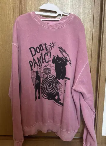 mahargrid. DON'T PANIC 맨투맨 L 핑크
