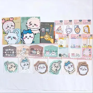 치이카와 (먼작귀) 묶음 판매 파일 씰 메모지 지퍼백 창문형 카드 케이스