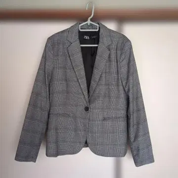 ZARA 체크 무늬 테일러드 자켓 L