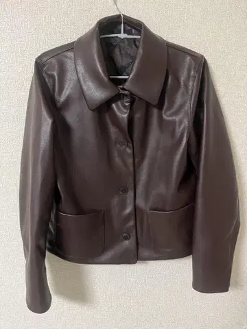 미사용 새상품 유니클로 코팅 숏 자켓 S