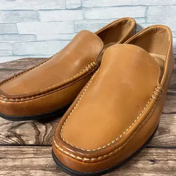 [ 27.5cm ] 클락스 로퍼 카멜 슬립온 가죽 신발