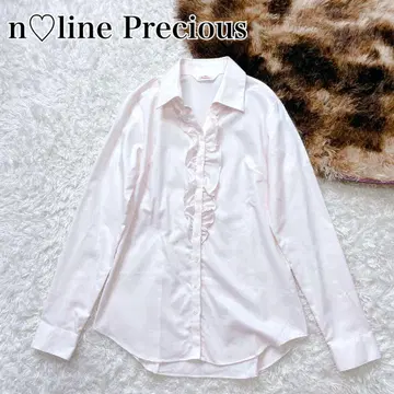 N라인 프레셔스 긴팔 프릴 블라우스 셔츠 워셔블 최근 모델