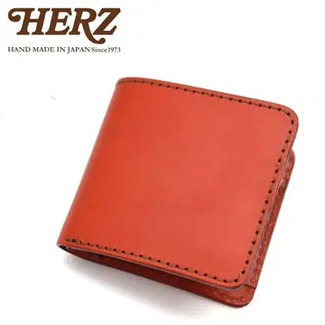 [ 거의 미사용 ] HERZ 접이식 지갑(WS-8) 라티고 가죽 빨간색
