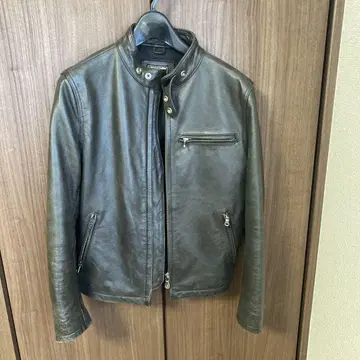 c.brumes leather 천연 가죽 가죽 자켓 38