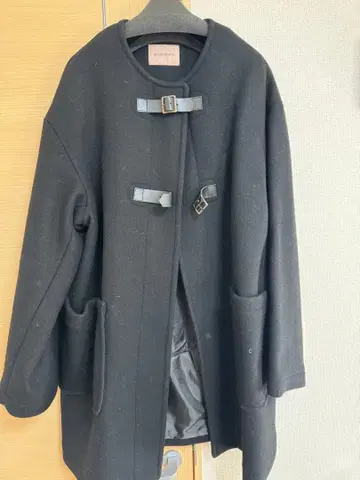 BEAMS LIGHTS 블랙 롱 코트