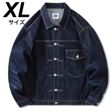 데님 자켓 다크 데님 버튼 부착 자켓 XL G 자켓
