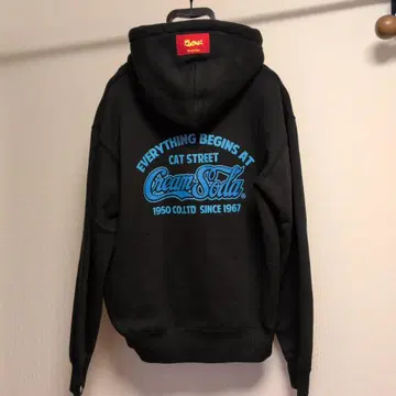 CREAM SODA 블랙 후드티 풀 집업