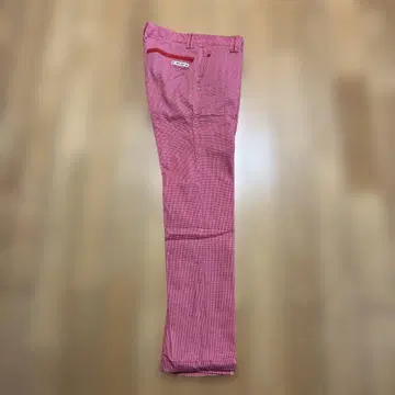 골프 팬츠 and per se 빨간색 체크 무늬 팬츠