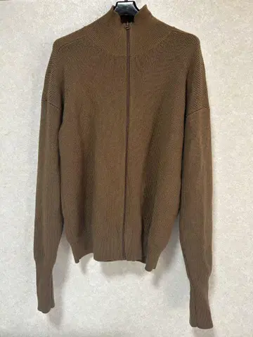 유니클로 브라운 집업 가디건 남성용 L size