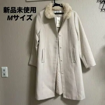 [미사용 새상품] MISCH MASCH 아이보리 롱 코트 M 사이즈