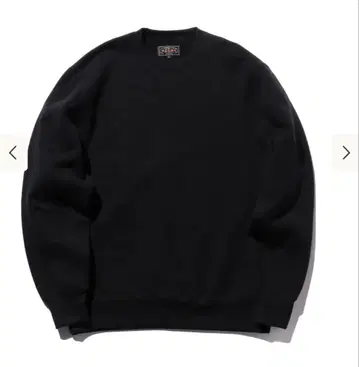 빔즈 Sweat Crew Raised Back 블랙 L