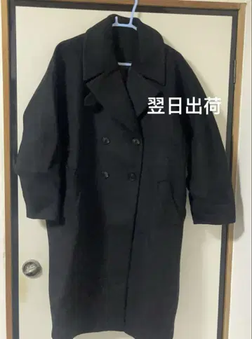 와이드 실루엣 롱 라노코트 여성용