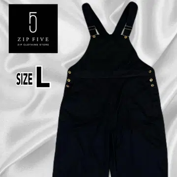 ZIP FIVE 지퍼 블랙 오버롤 L 사이즈