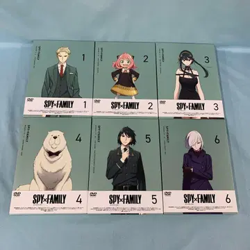 SPY x FAMILY 초회 생산 한정판 전 6권 세트 DVD