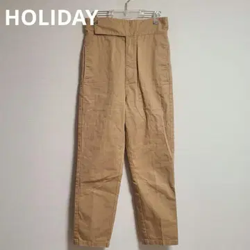 HOLIDAY 하이웨스트 벨티드 치노 팬츠 캐주얼 팬츠 1