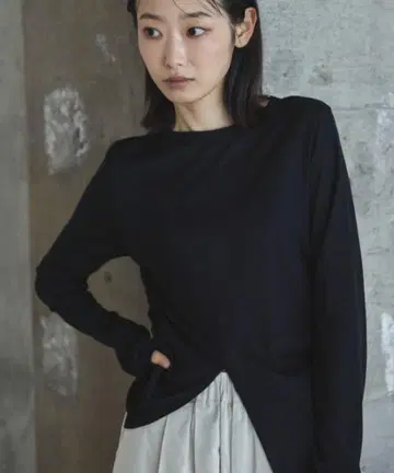 feepur 센터 슬릿 시어 롱Tee 투데이풀 셀렉 모카 son