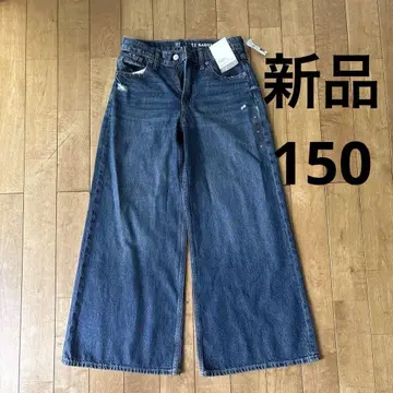 GAP 미드 라이즈 배기 데님 150 다크 워시 미사용 새상품