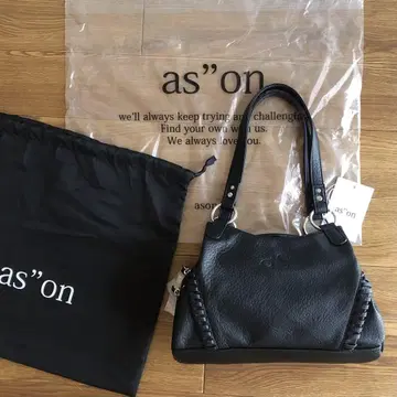 as'on 아즈온 BONITAMINIBAG 블랙 가죽 숄더백 블랙 새상품