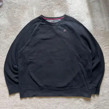 90s vintage 구제 의류 러셀 로고 자수 래글런 맨투맨 XL