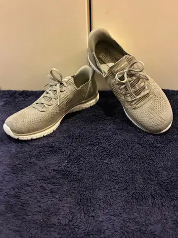SKECHERS Swift Fit 그레이 25.5 슬립온 슬립인즈