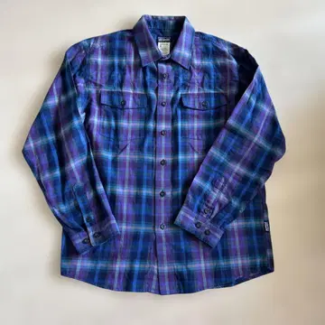Patagonia 파타고니아 오가닉 코튼 체크 무늬 긴팔 셔츠 S