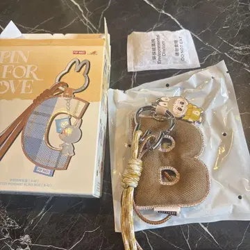 PIN FOR LOVE 시리즈 알파벳 펜던트 러브비 B