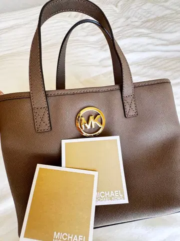 MICHAEL KORS 브라운 핸드백