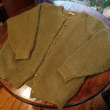 이달 중 가격 인하! used 올리브색 가디건 XL