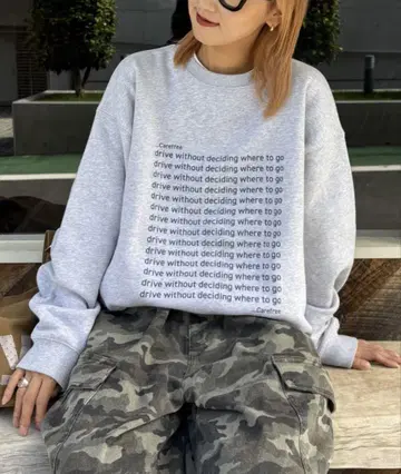 [ CIAOPANIC TYPY ] 메시지 로고 쭈리 맨투맨